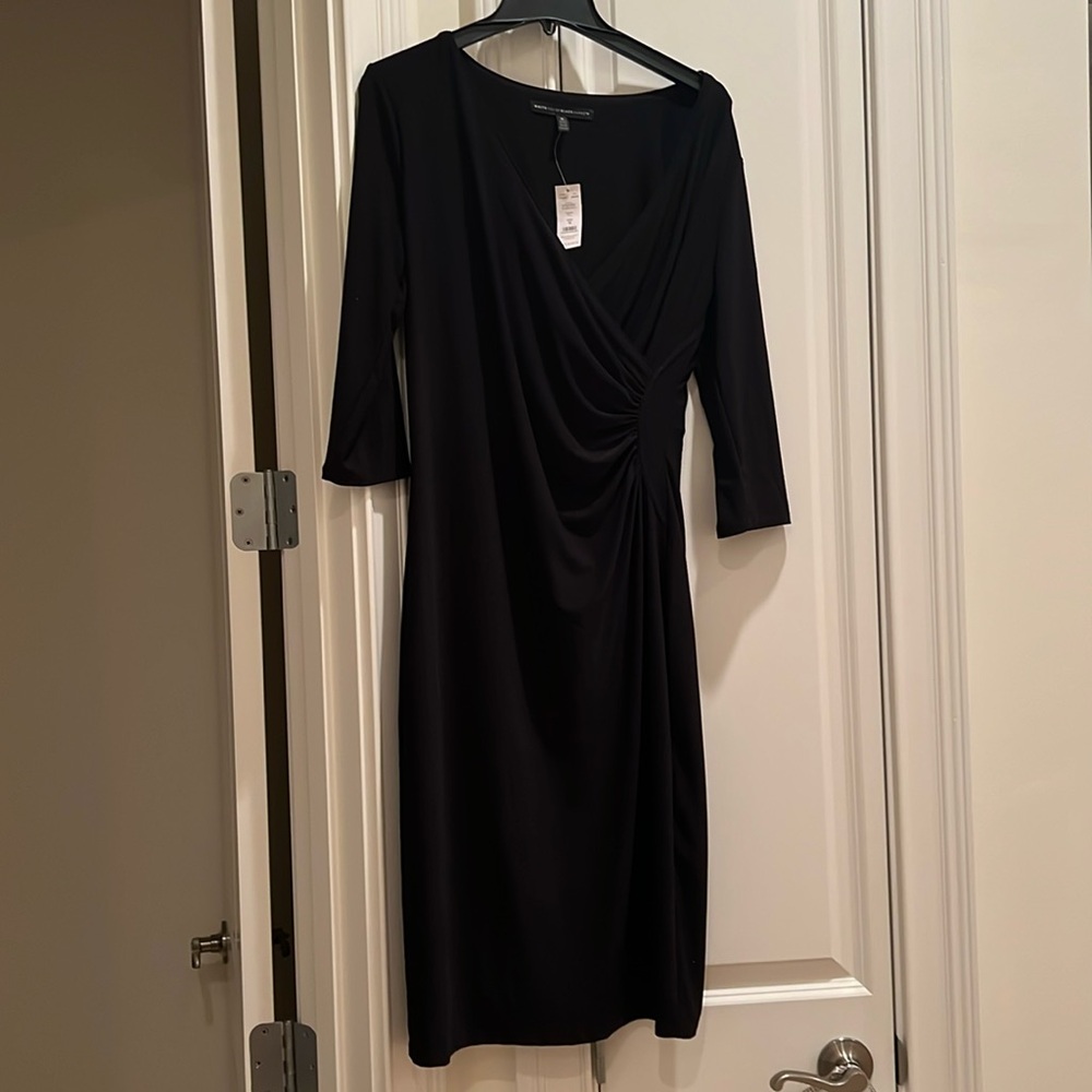 White House Black Market black cocktail dress M